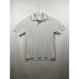 The Nike Polo Shirt Mens M White Leopard Print Golf Dri Fit